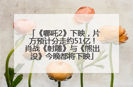 《哪吒2》下映，片方预计分走约51亿！肖战《射雕》与《熊出没》今晚都将下映