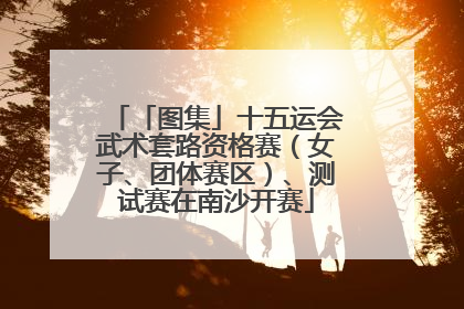 「图集」十五运会武术套路资格赛（女子、团体赛区）、测试赛在南沙开赛