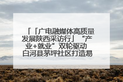 「广电融媒体高质量发展陕西采访行」“产业+就业”双轮驱动 白河县茅坪社区打造易地搬迁后扶新样本