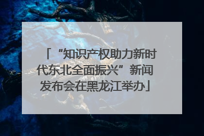 “知识产权助力新时代东北全面振兴”新闻发布会在黑龙江举办