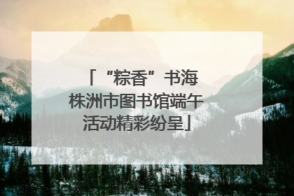 “粽香”书海 株洲市图书馆端午活动精彩纷呈