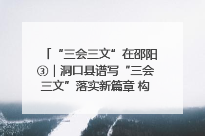 “三会三文”在邵阳③｜洞口县谱写“三会三文”落实新篇章 构建协同联动大格局