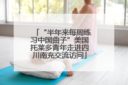 “半年来每周练习中国曲子”美国托莱多青年走进四川南充交流访问