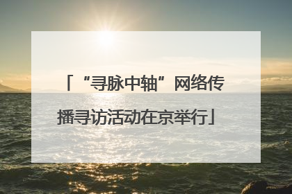 “寻脉中轴”网络传播寻访活动在京举行