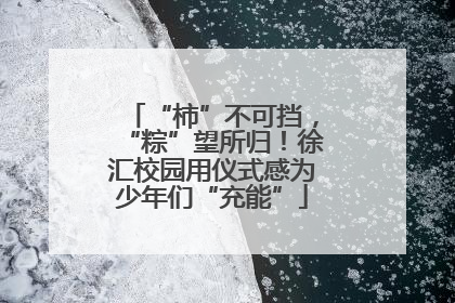 “柿”不可挡，“粽”望所归！徐汇校园用仪式感为少年们“充能”
