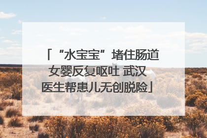 “水宝宝”堵住肠道 女婴反复呕吐 武汉医生帮患儿无创脱险