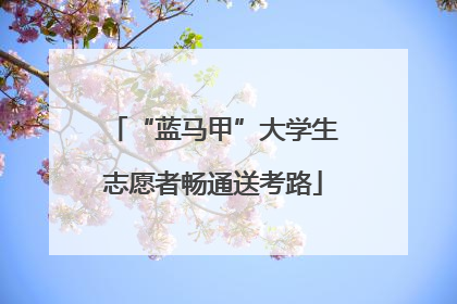 “蓝马甲”大学生志愿者畅通送考路