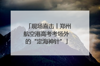 现场直击丨郑州航空港高考考场外的“定海神针”
