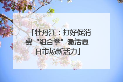 牡丹江：打好促消费“组合拳”激活夏日市场新活力