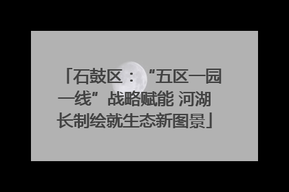 石鼓区：“五区一园一线”战略赋能 河湖长制绘就生态新图景