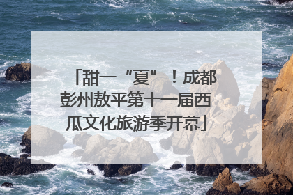 甜一“夏”！成都彭州敖平第十一届西瓜文化旅游季开幕