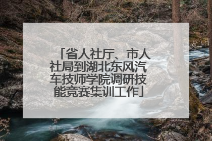 省人社厅、市人社局到湖北东风汽车技师学院调研技能竞赛集训工作