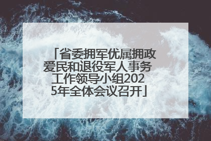 省委拥军优属拥政爱民和退役军人事务工作领导小组2025年全体会议召开