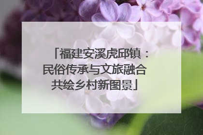 福建安溪虎邱镇：民俗传承与文旅融合共绘乡村新图景