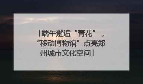 端午邂逅“青花”，“移动博物馆”点亮郑州城市文化空间