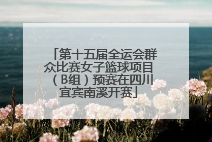 第十五届全运会群众比赛女子篮球项目（B组）预赛在四川宜宾南溪开赛