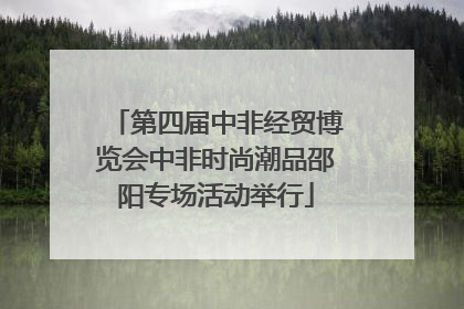 第四届中非经贸博览会中非时尚潮品邵阳专场活动举行