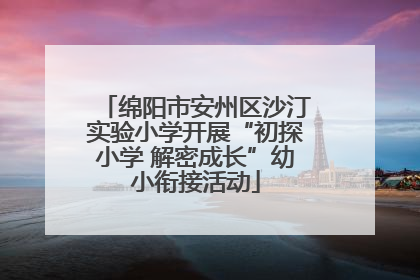 绵阳市安州区沙汀实验小学开展“初探小学 解密成长”幼小衔接活动