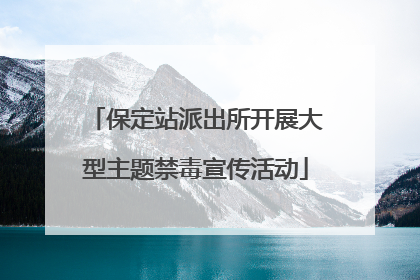 保定站派出所开展大型主题禁毒宣传活动