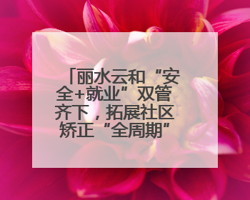 丽水云和“安全+就业”双管齐下，拓展社区矫正“全周期”管理新路径