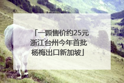 一颗售价约25元 浙江台州今年首批杨梅出口新加坡
