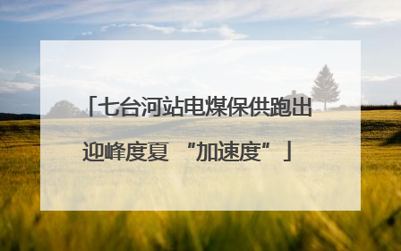 七台河站电煤保供跑出迎峰度夏 “加速度”