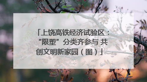 上饶高铁经济试验区：“限塑”分类齐参与 共创文明新家园（图）