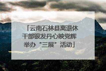 云南石林县离退休干部银发丹心映党辉举办“三展”活动