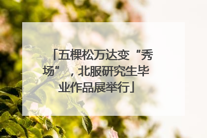 五棵松万达变“秀场”，北服研究生毕业作品展举行