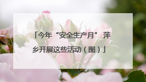 今年“安全生产月” 萍乡开展这些活动（图）