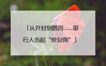 从开封到鹤岗……银行人当起“修复师”