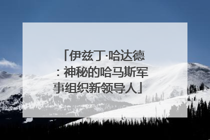 伊兹丁·哈达德：神秘的哈马斯军事组织新领导人