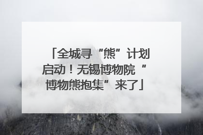 全城寻“熊”计划启动！无锡博物院“博物熊抱集”来了