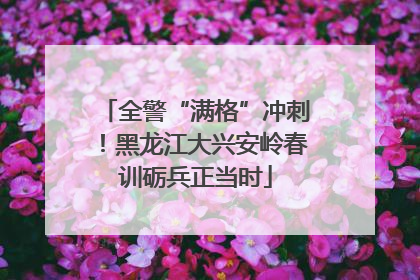 全警“满格”冲刺！黑龙江大兴安岭春训砺兵正当时