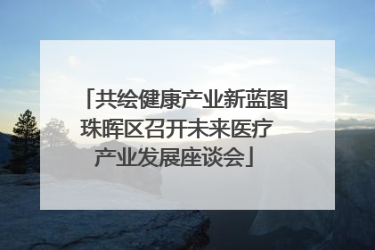 共绘健康产业新蓝图 珠晖区召开未来医疗产业发展座谈会