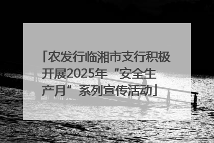 农发行临湘市支行积极开展2025年“安全生产月”系列宣传活动
