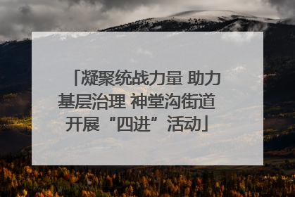 凝聚统战力量 助力基层治理 神堂沟街道开展“四进”活动