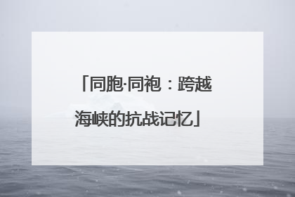 同胞·同袍：跨越海峡的抗战记忆