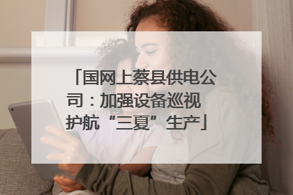 国网上蔡县供电公司：加强设备巡视 护航“三夏”生产