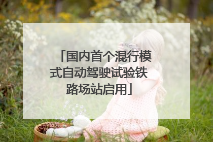 国内首个混行模式自动驾驶试验铁路场站启用