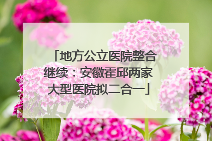 地方公立医院整合继续：安徽霍邱两家大型医院拟二合一