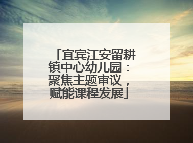 宜宾江安留耕镇中心幼儿园：聚焦主题审议，赋能课程发展