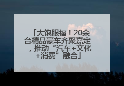 大饱眼福！20余台精品豪车齐聚嘉定，推动“汽车+文化+消费”融合
