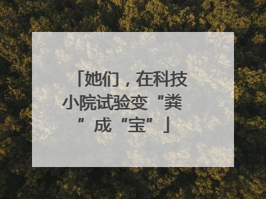 她们，在科技小院试验变“粪”成“宝”