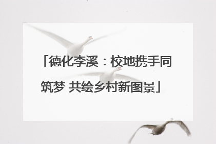 德化李溪：校地携手同筑梦 共绘乡村新图景