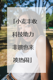 小麦丰收 科技助力 非遗也来凑热闹