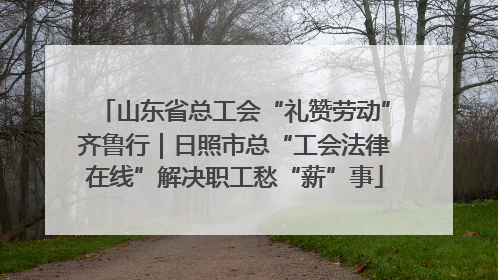 山东省总工会“礼赞劳动”齐鲁行｜日照市总“工会法律在线”解决职工愁“薪”事