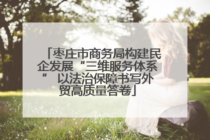枣庄市商务局构建民企发展“三维服务体系” 以法治保障书写外贸高质量答卷