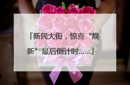 新民大街，惊喜“焕新”最后倒计时……