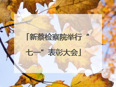新蔡检察院举行“七一”表彰大会